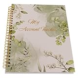 HOMSFOU Scheckbuch für Kleinunternehmen Handliches Finanzbuch mit Festem Einband Budgetplaner und Girokonto Register zur Transaktionsverfolgung