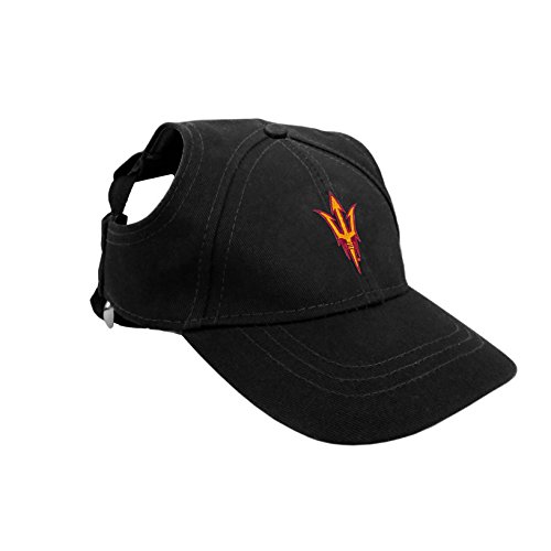 Littlearth NCAA Arizona State Sun Devils Pet Baseball Hat, Team Color, Medium