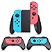HEYSTOP Grips 3 Piezas Compatible con Nintendo Switch y Switch OLED, Estuche Protector Handle Kits para Mandos Grip Set Compatible con Nintendo Switch Controller Negro