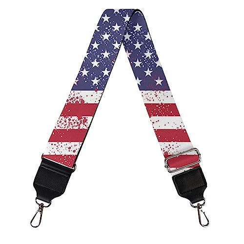 Image of Glenlcwe American Flag Purse Strap - Wide Shoulder Strap Replacement Crossbody Luggage Belt Adjustable