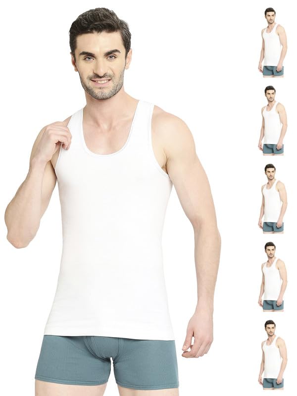 vip Men's Solid Regular Fit Vest COOLFINISH_PO6_90_White-picture-18