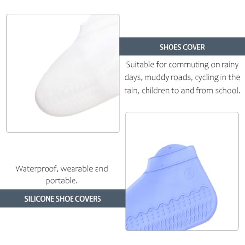 Cubrecalzados de silicona Hemobllo, impermeables y antideslizantes, duraderos, reutilizables para hombre y mujer miniatura 5