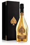 Armand de Brignac Brut Gold Champagne 750ml con prestigiosa cofanetto in Legno perfetto come idea regalo