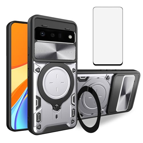 Coque Google Pixel 6 Pro Asuwish avec cache caméra coulissant et verre