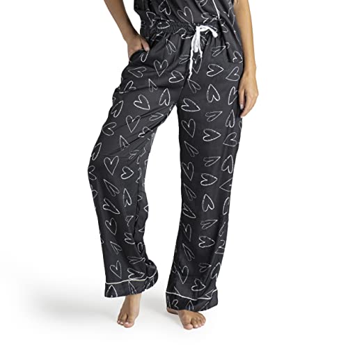 Hello Mello Beauty Sleep Satin Pajama Pants Lounge Pajama Bottoms For Women, Girls - I Love Sleep, Medium/Large #TOP8