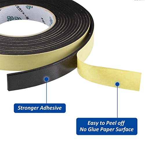Car Speaker Sealing Tape - Foam Grip Tape,Soundproofing Waterproofing Insulation Foam Gasket Tape,2mm Thick-10mm Width-33Ft