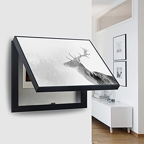 Cakunmik Coperchio per Scatola elettrica 50 * 40 cm - Coperture per esposimetro Quadri Decorativi Moderni Scatola per contatori elettrici Pittura Decorativa Vuota Appeso Rimovibile Creativo,A