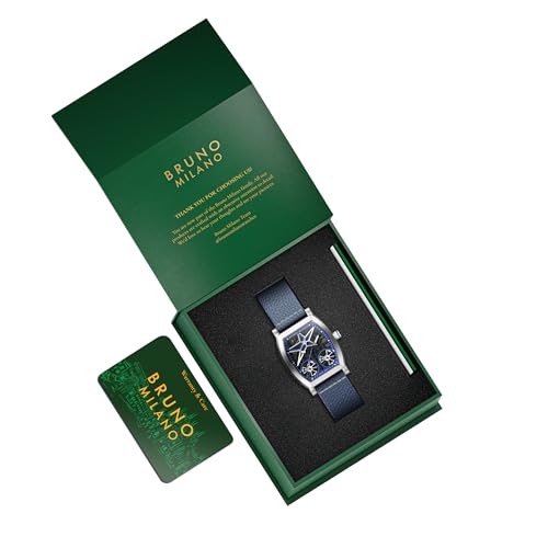 Image of BRUNO MILANO Creative Skeleton Watch with Spinning Wheels and Star Design for Men and Boys