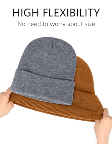 Image of Bigfoot Beanie for Men - Sasquatch Hat Winter Knit Cuffed Beanie for Women - Bigfoot Gifts for Christmas & New Year