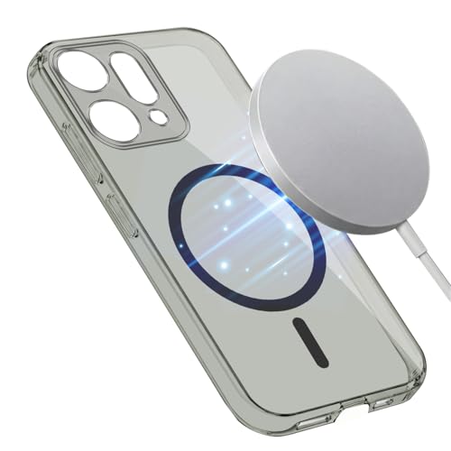 Image of Jkobi Lifetime Anti-Yellow MagSafe Compatible Clear Back Cover Case for Oppo Reno14 Pro 5G | Oppo Reno 14 Pro 5G (Sleek Hard Crystal | Shockproof and Camera Protection)