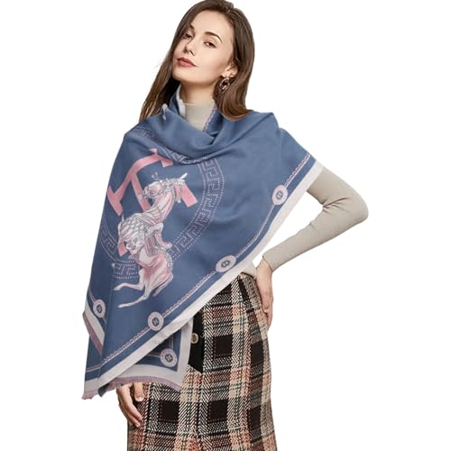 EXTREE Scarfs for Women Pashmina Silky Shawl Wrap for Evening Dressing Blanket Open Front Poncho Cape
