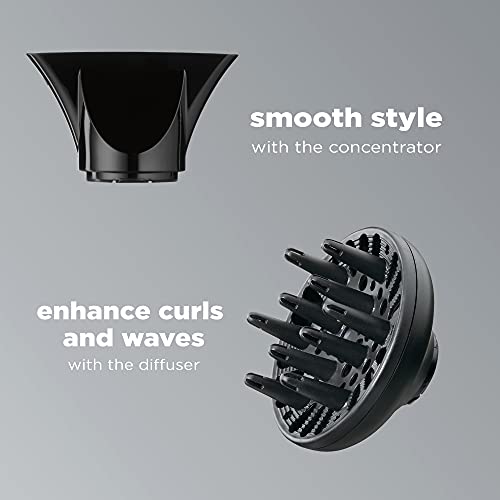 Infinitipro By Conair Travel Hair Dryer, 1875W Compact Travel Hair Dryer With Twist Folding Handle, Conair Blow Dryer, Red #TOP5