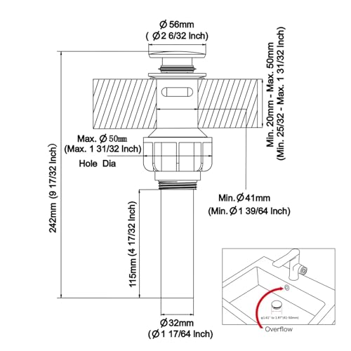 Bouchon pour canalisation d'évier en acier inoxydable de luxe - 4
