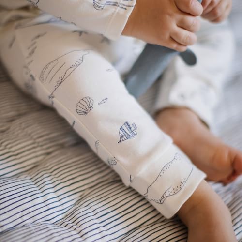 PEHR Henley Patch Pocket Romper, Rush Hour | 100% Organic Cotton, Baby Boy Romper with Brass Snap Closures and Front Pockets3