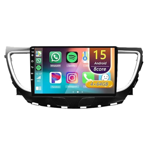 Android 15 Radio Coche,para Buick Opel Lacross 2016-2018 con Wireless Carplay Android Auto, Radio Táctil De 9 Pulgadas con GPS Navi WiFi Bluetooth Cámara SWC(E 8core(8G+128G))