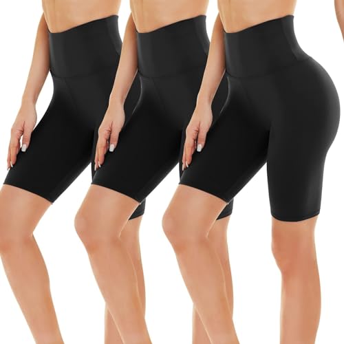 Gayhay 3er Pack Radlerhosen Damen Knielang Kurze Sporthose Leggings Shorts...
