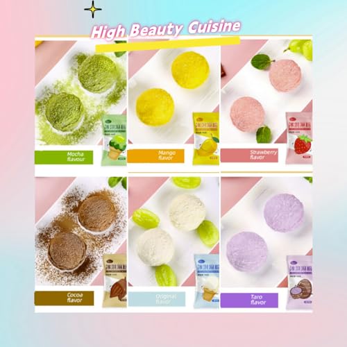 Ice Cream Mix， Kits for Home Ice Cream Makers, Ready in 30 Minutes. 100g Bags, 3.5 Ounces, Six Flavors (Pack of 6) Good Gifts for Christmas Halloween Birthday Party