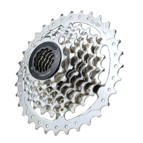 Cassette de vélo de route 7 vitesses résout les vitesses qui sautent pignon argent 12-32T