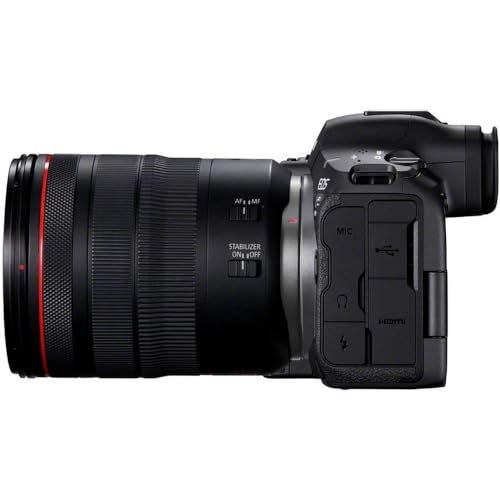 Image of Canon EOS R5 Mark II 45MP Full-Frame Mirrorless Camera with 24-105mm USM Kit (8K RAW & 4K 120p Video) - Black