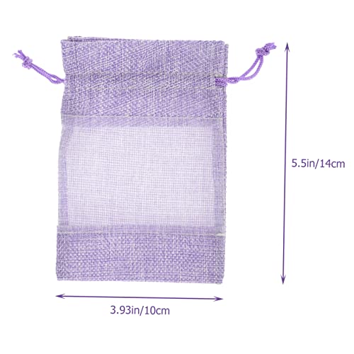 Bolsa de saquito vacío lavanda 10 pcs PRETYZOOM miniatura 5