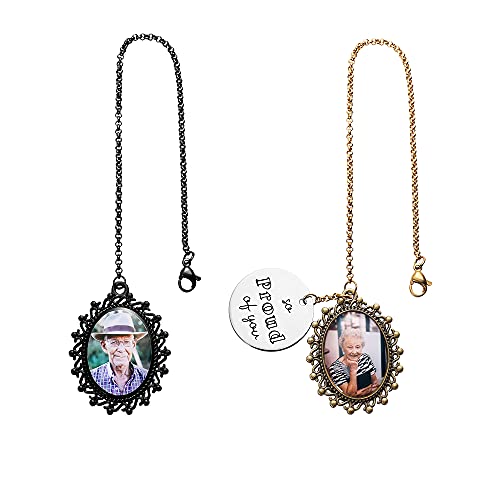 AILIN Custom Graduation Cap Tassel 2026 Oval Antique Photo Charm Class Of 2025 College Gifts For Him Her