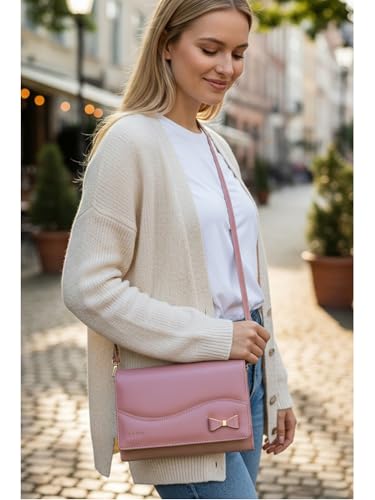 Image of ALSU Women's Sling Bag | Cross body bag| Side bag| Credit car slots| zipper pockets| detachable straps| adjustable straps| daily use| phone pockets