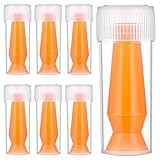 6PCS Scleral Lens Inserter, Contact Remover Tool for Soft Contacts with Individual Packaging Box, Ventless Eye Contact Remover Tool, for Wearing Contacts Lenses, Prosthetic Eyes (Orange)