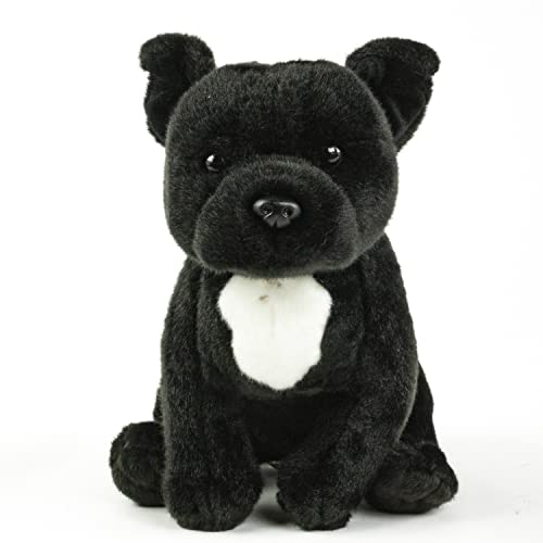 Teddys Rothenburg Pitbull/American Staffordshire Terrier 30 cm schwarz Kuscheltier Hunde Plüschhund Stoffhund