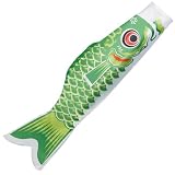 GORGECRAFT 100x36cm Großer Japanischer Karpfen Förmiger Windsack Mit Gestickten Streifen – Dekoration Für Feiertage Partys Geschäfte Terrassen Rasenflächen Bars Und Den Außenbereich.