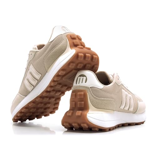 Mtng Para Mujer. 60838 Zapatillas Zinc Beige (39), Plano, Cordones, Casual - 3