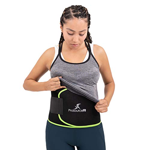 Image of ProsourceFit Waist Trimmer Belt (9 inchx46 inch, 10 inchx51 inch, 10 inchx60 inch) Lightweight Abdominal Trainer for Women and Men, Slim Waist Belt for Weight Loss