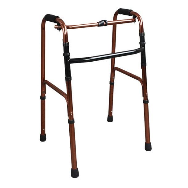 LHX Aluminum Alloy Walker Folding Elderly Walker