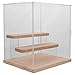 STOBAZA Box Transparent Figure Showcase Display Cases for Collectibles Display Case for Figures Display Shelf for Collectibles Doll Cases for Display Perfume Shelves Storage Wood Acrylic