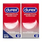 Durex duplo preservativos sensitivo contacto total 12 x 2 unidades
