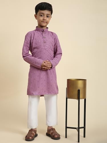 Image of Pro-Ethic Style Developer Boys Cotton Kurta Pajama For Kid's Ethnic Wear | Cotton Kurta Pajama (S-227)