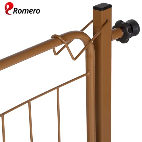 Portão Pet Cães Bebês Largo 69 a 84cm Extensor 10cm Marrom