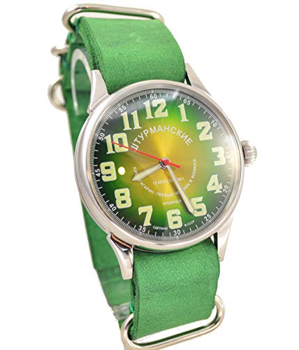 Raketa Military Shturmanskie Limited Edition Vintage Mens Wrist Watch 17 Jewels Ussr Rare (Emerald) #TOP4