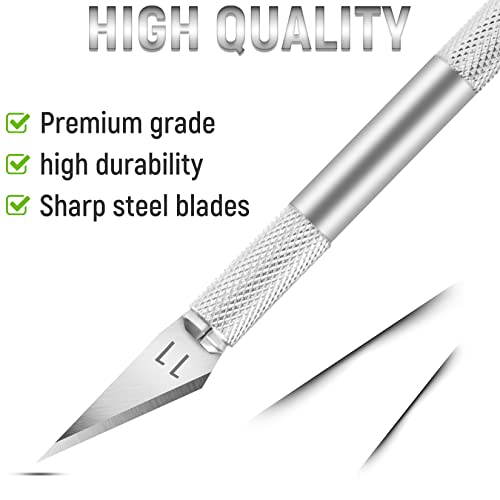 image for Jetmore 10 Pack Exacto Knife Set, Stainless Steel Craft Knife Kit for 