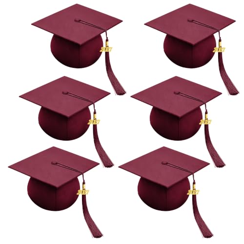 Image of Unisex Matte Graduation Cap 2026 2027 Tassel for High School