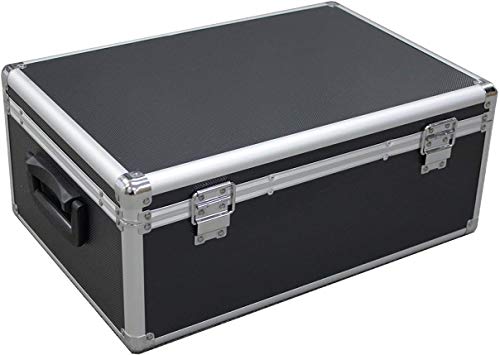 Megadisc New Cd Dvd Premium Aluminum Storage Carrying Case Black Box Holds 510 Discs With Hanger Sleeves #TOP3