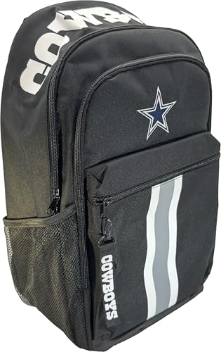 Image of NFL Dallas Cowboys Backpack - Triple Stripe Wordmark Design with Keychain