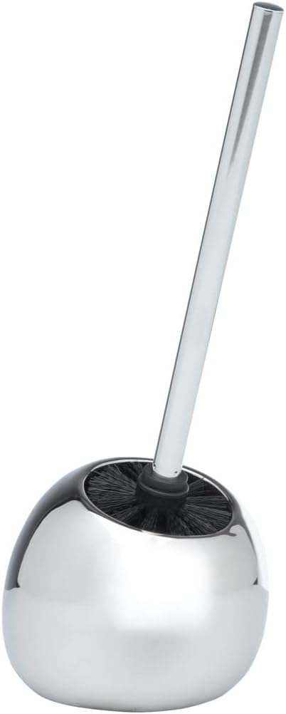 Polaris Toilet Brush, Toilet Bowl Cleaner Brush with Holder, Toilet Bowl Brush, Ceramic, Black, Dimensions 5.9 x 13.6 x 5.7 in