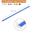 MECCANIXITY 14pcs 10 Inch Plastic Welding Rods HDPE Welding Strips Welder Rods for Plastic Welder,Car Bumper, Kayak Repair