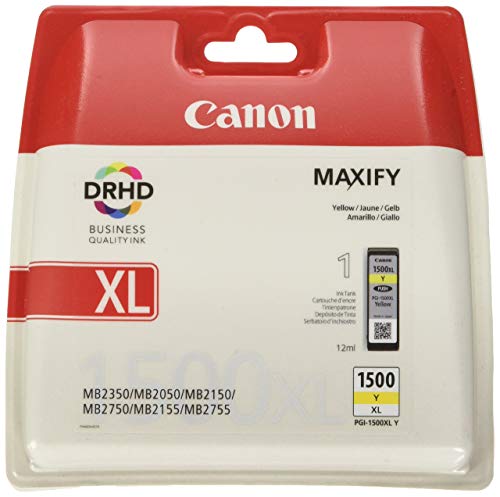 Canon PGI-1500XL Cartouche C Cyan XL (Pack plastique sécurisé)