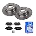 Produktbild 2 Bremsscheiben Voll 280 mm + Bremsbeläge Hinten von ATE (1420-22008) Bremsensatz Bremsanlage Bremsen-Kit,Bremsenset, Bremsscheiben, Bremsbeläge, Bremsen-Set, Beläge, Bremsbelag, Bremsbelagsatz,