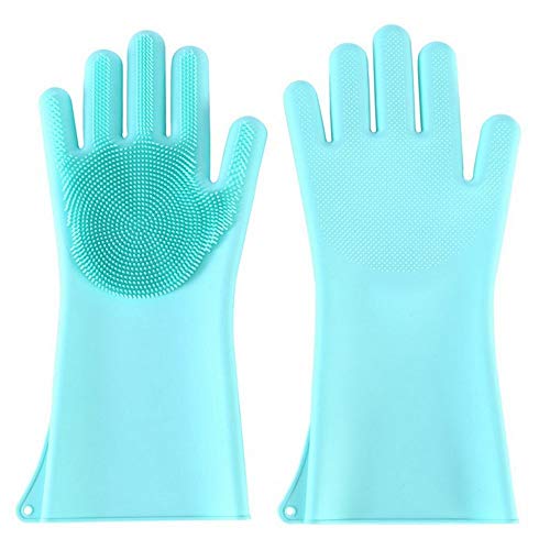 Pet Grooming Glove,Pet Cat Grooming Deshedding Brush Handschuhe, Reinigung Silikon Soft Lange Kurze Haare Massage, Tier Baden Fell Haarentfernung Katze Hund Kämme EIN Paar Grüne Cover