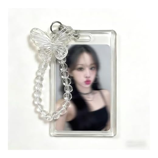 1pcs Photocard Holder Schlüsselanhänger, Schutzhülle für Fotokarten, Ideal für Outdoor-Ausweise, Studentenausweise und Sammlerkarten – Praktisch und Stylisch (1)