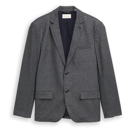 Veste Tom Tailor 1049233 bleu marine texturé grindle taille 52 - 3
