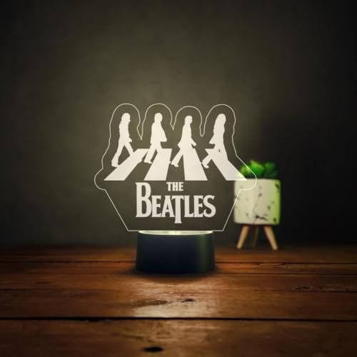 Luminária Beatles Abajur De Mesa 3D LED