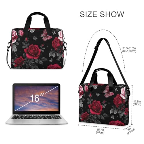 Maletín para portátil con diseño mariposa 13-15.6 pulg miniatura 5